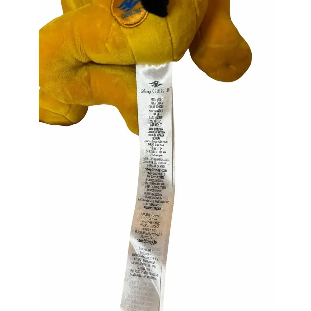 Disney Cruise Line Pluto Sailor Plush Stuffed Animal Cruise Ship